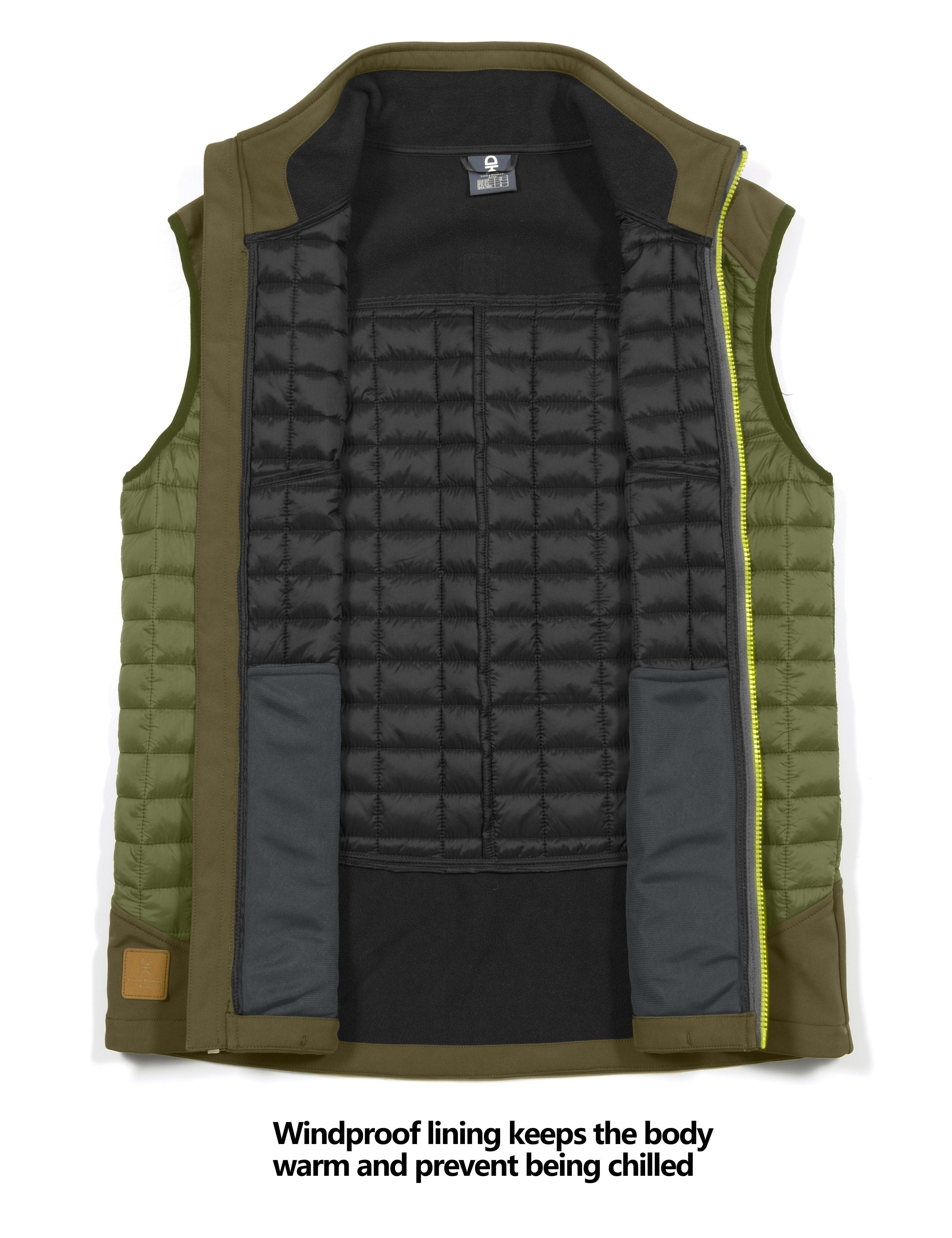 Men's Lightweight Running Golf Puffer Vest Little Donkey Andy