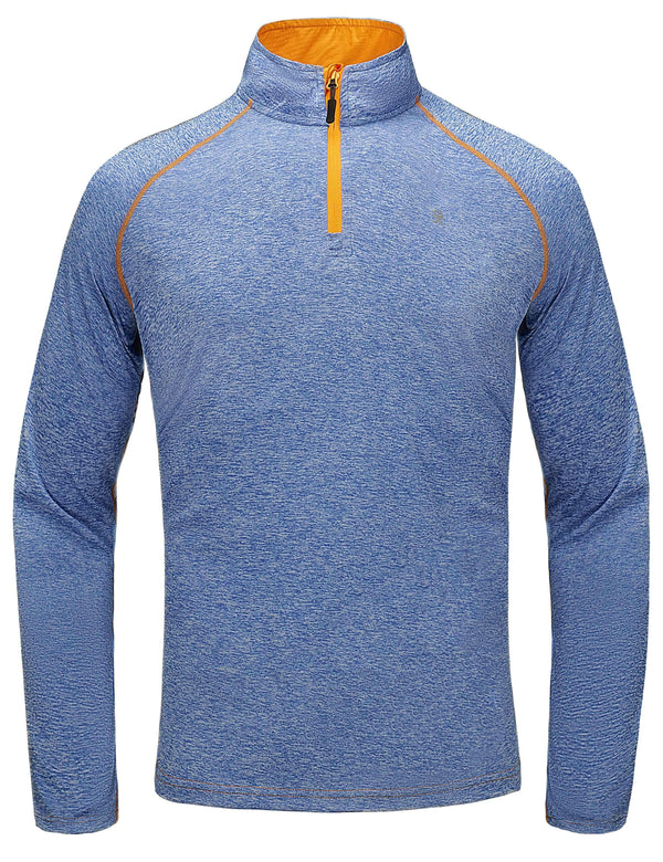Men's Long Sleeve Quick Dry Lightweight Running Golf T-Shirt Top YZF US-DK