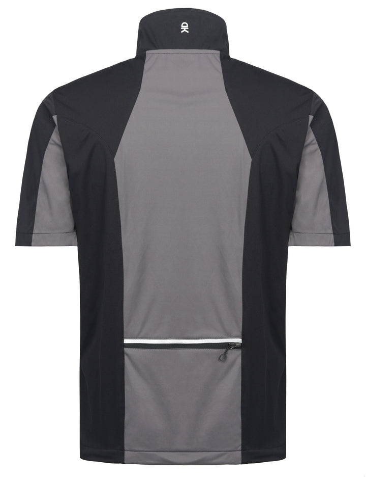 Men's Lightweight Short Sleeve Running Softshell Shirt Jacket MP US-DK