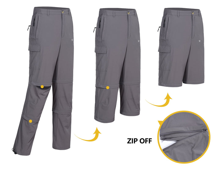 Men's Stretch Convertible Hiking Pants YZF US-DK