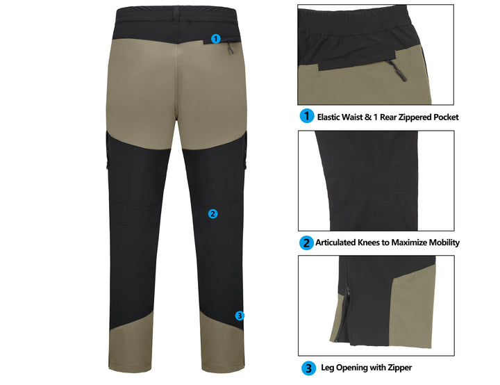 Men's Stretch UV Protection Hiking Cargo Pants MP US-MP-CS