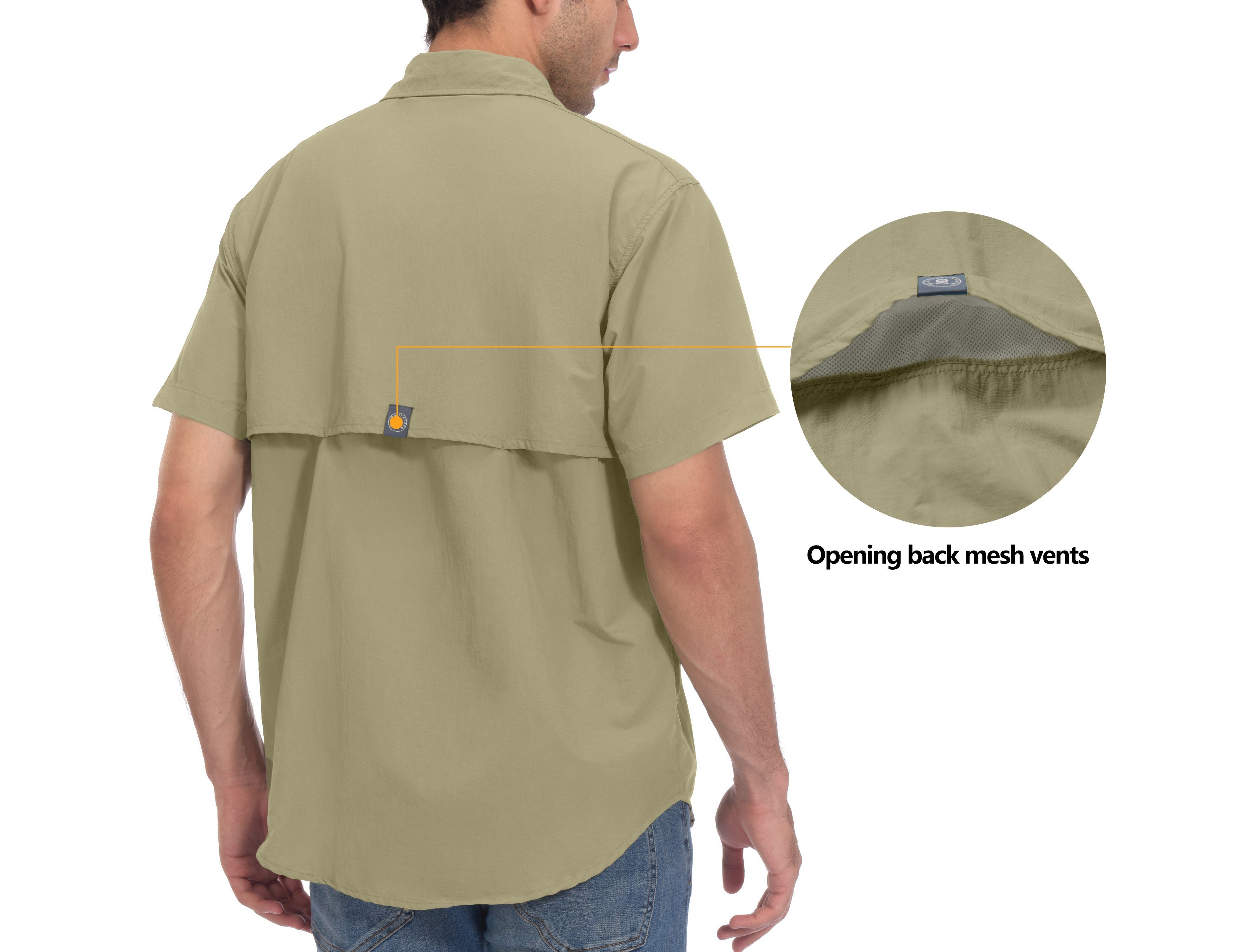 Bassdash Chemise De Pêche Pour Hommes Avec Fermeture Éclair 1/4