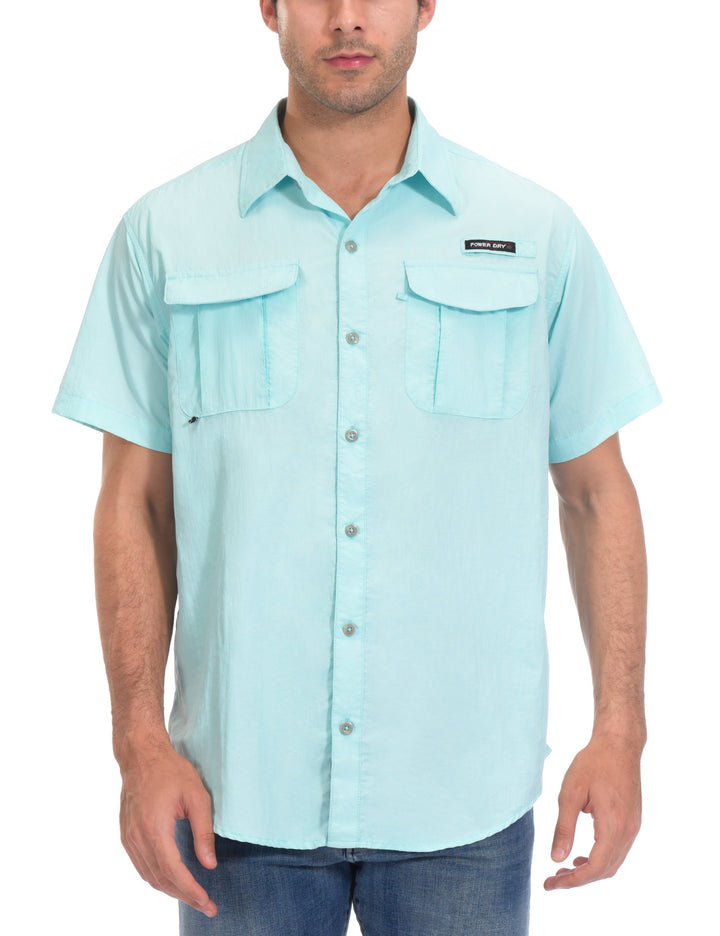 Men's UPF 50+ Short Sleeve Fishing Shirt YZF US-DK