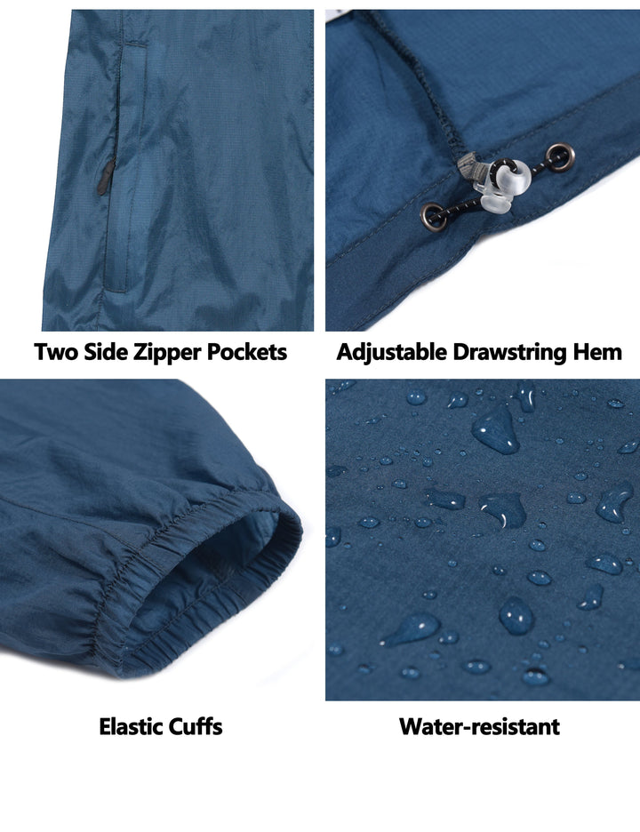 Men's UPF 50 Sun Protection Packable Lightweight Hoodie Jacket YZF US-DK