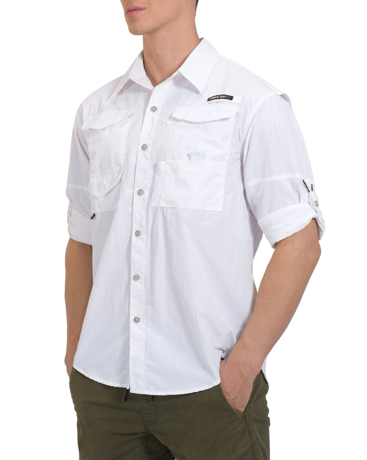 Men's UPF 50+ UV Protection Mosiquito Repellent  Fishing Hiking Shirt YZF US-DK
