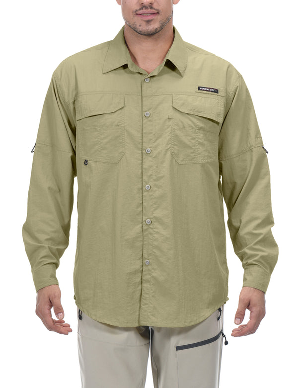 Men's UPF 50+ UV Protection Mosiquito Repellent  Fishing Shirt YZF US-DK