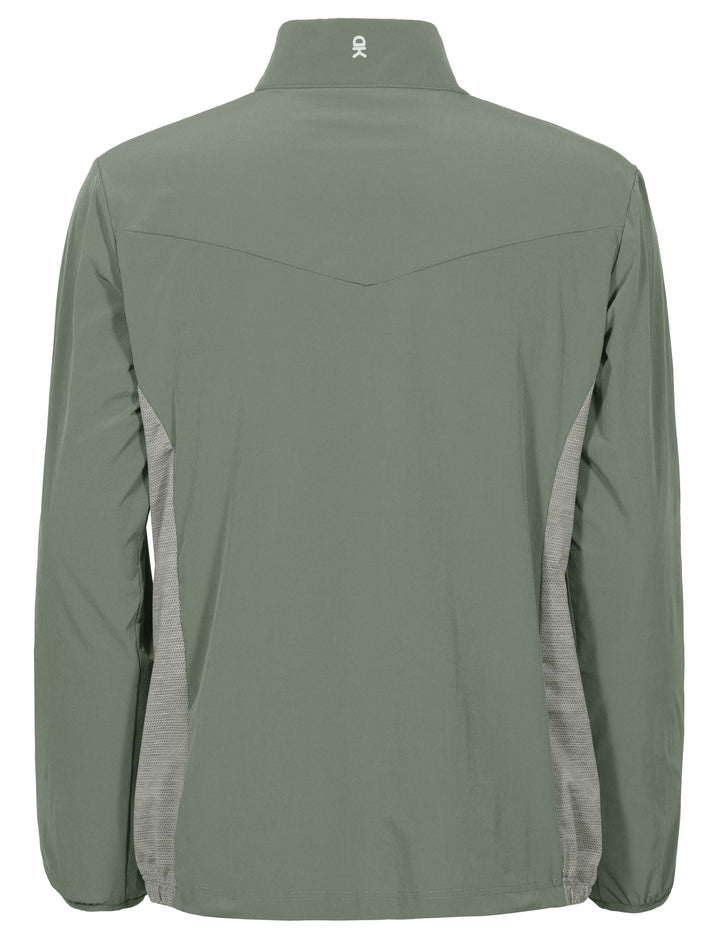 Men's UV Protection Long Sleeve Golf Pullover Shirt YZF US-DK-CS