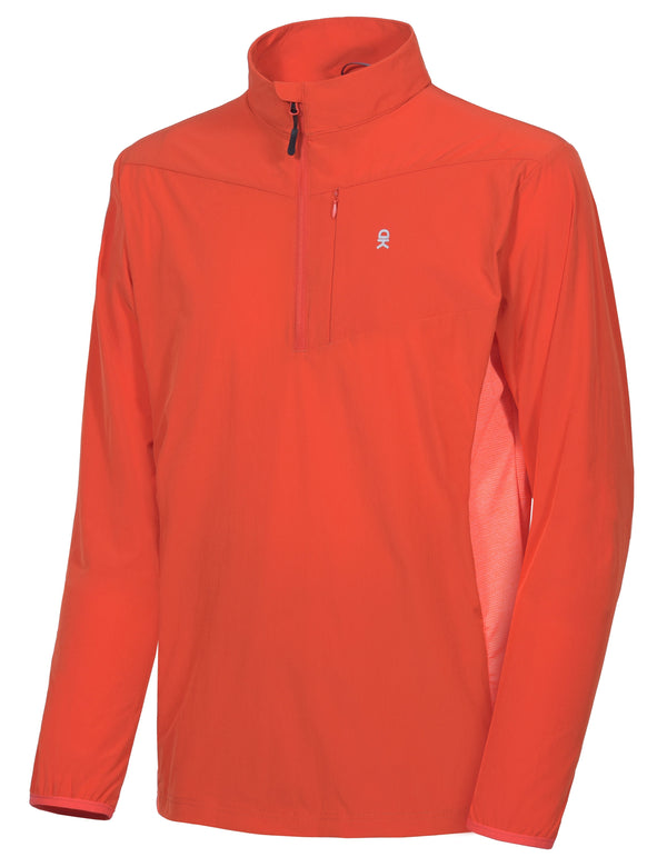 Men's UV Protection Long Sleeve Golf Pullover Shirt YZF US-DK-CS