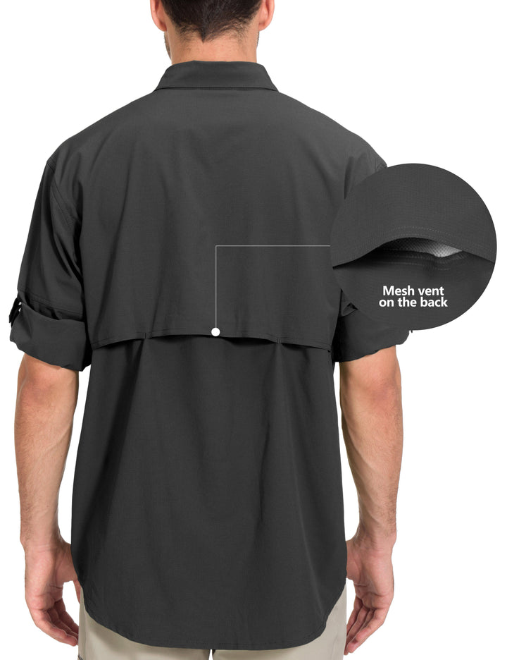 Men's UV Protection UPF 50 Long Sleeve Shirts YZF US-DK