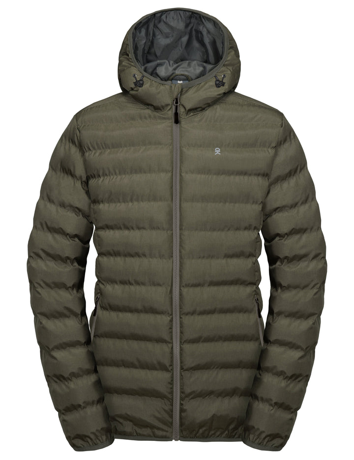 Men's Warm Waterproof Hooded Puffer Jacket YZF US-DK