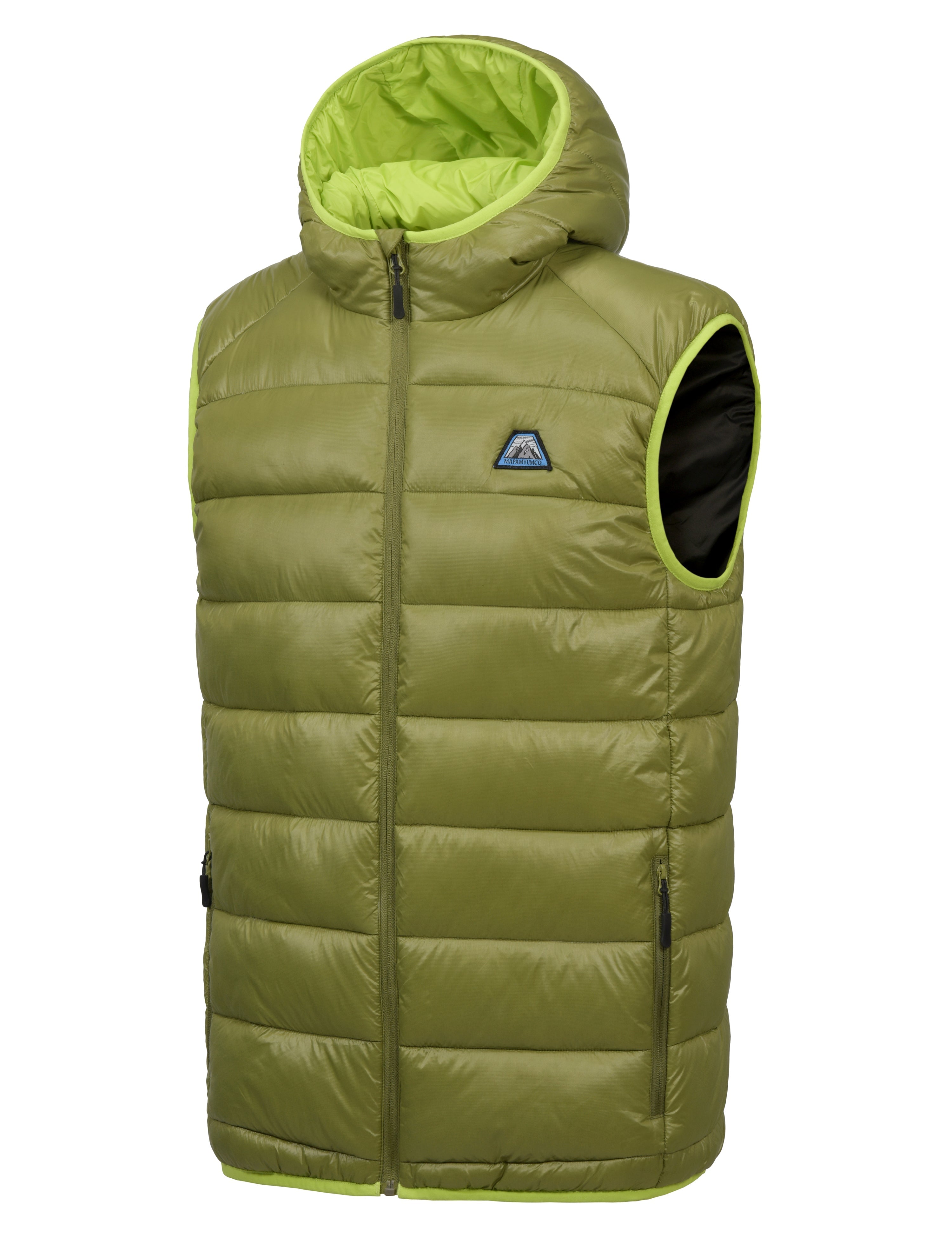 Men's Water-Resistant Hiking Puffer Vest with Hood – Little Donkey