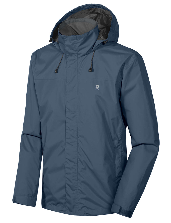 Little Donkey Andy Men's Waterproof Rain Jacket Outdoor Lightweight Rain Shell Coat for Hiking,Golf,Travel