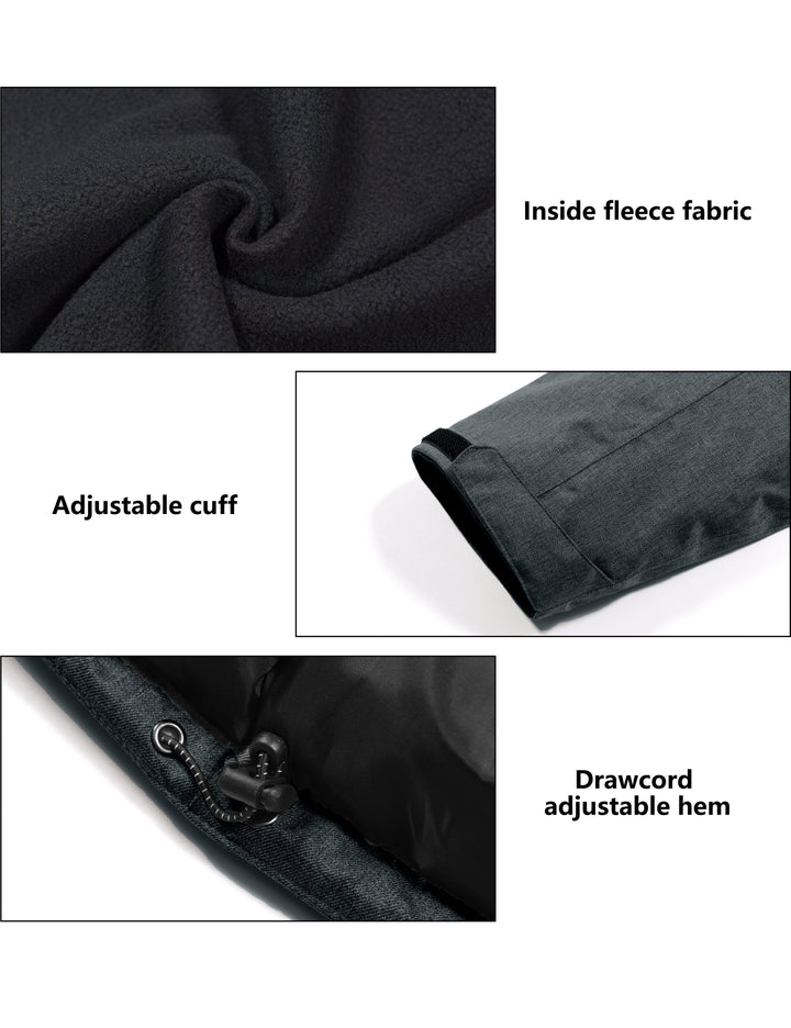Men's Waterproof Ski Snowboarding Windproof Jacket YZF US-DK-CS