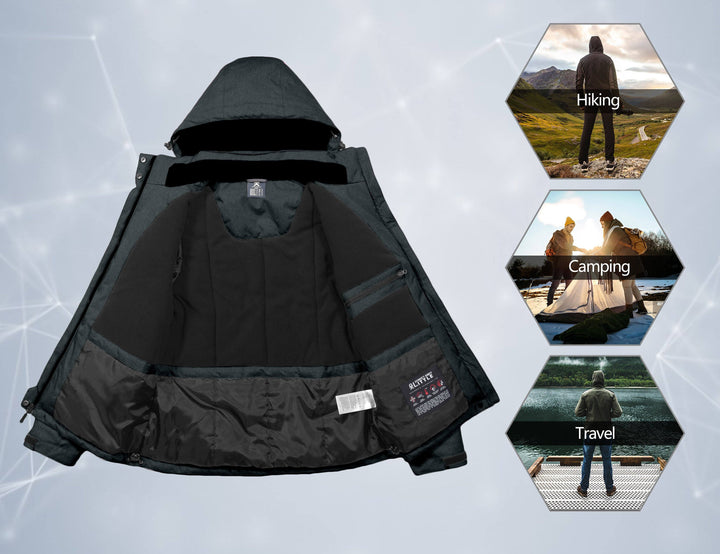 Men's Waterproof Ski Snowboarding Windproof Jacket YZF US-DK-CS