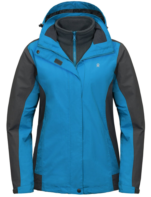 Women's 3 in 1 Winter Ski Warm Fleece Liner Jacket YZF US-DK