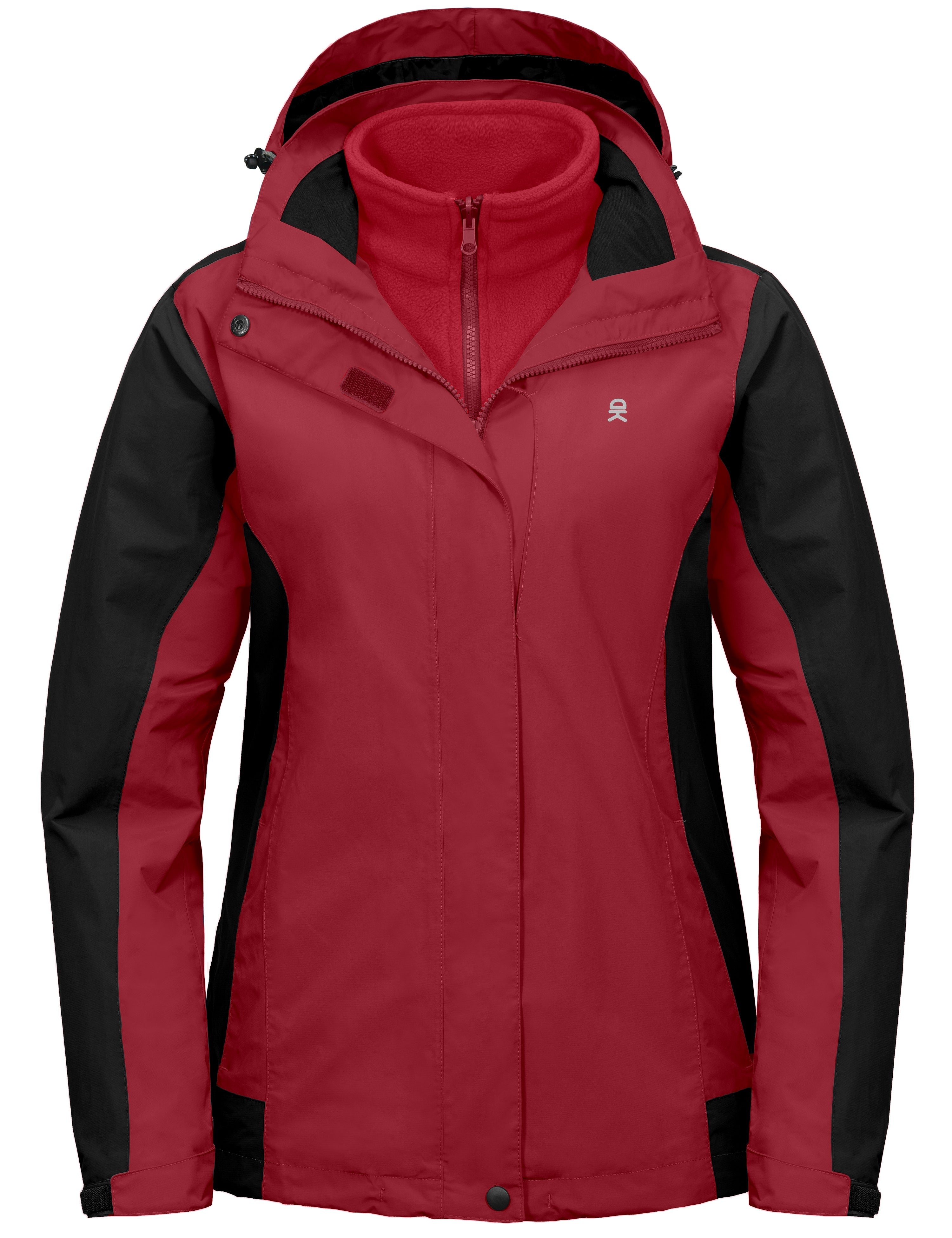 Womens 3in1 waterproof jacket with outlet fleece