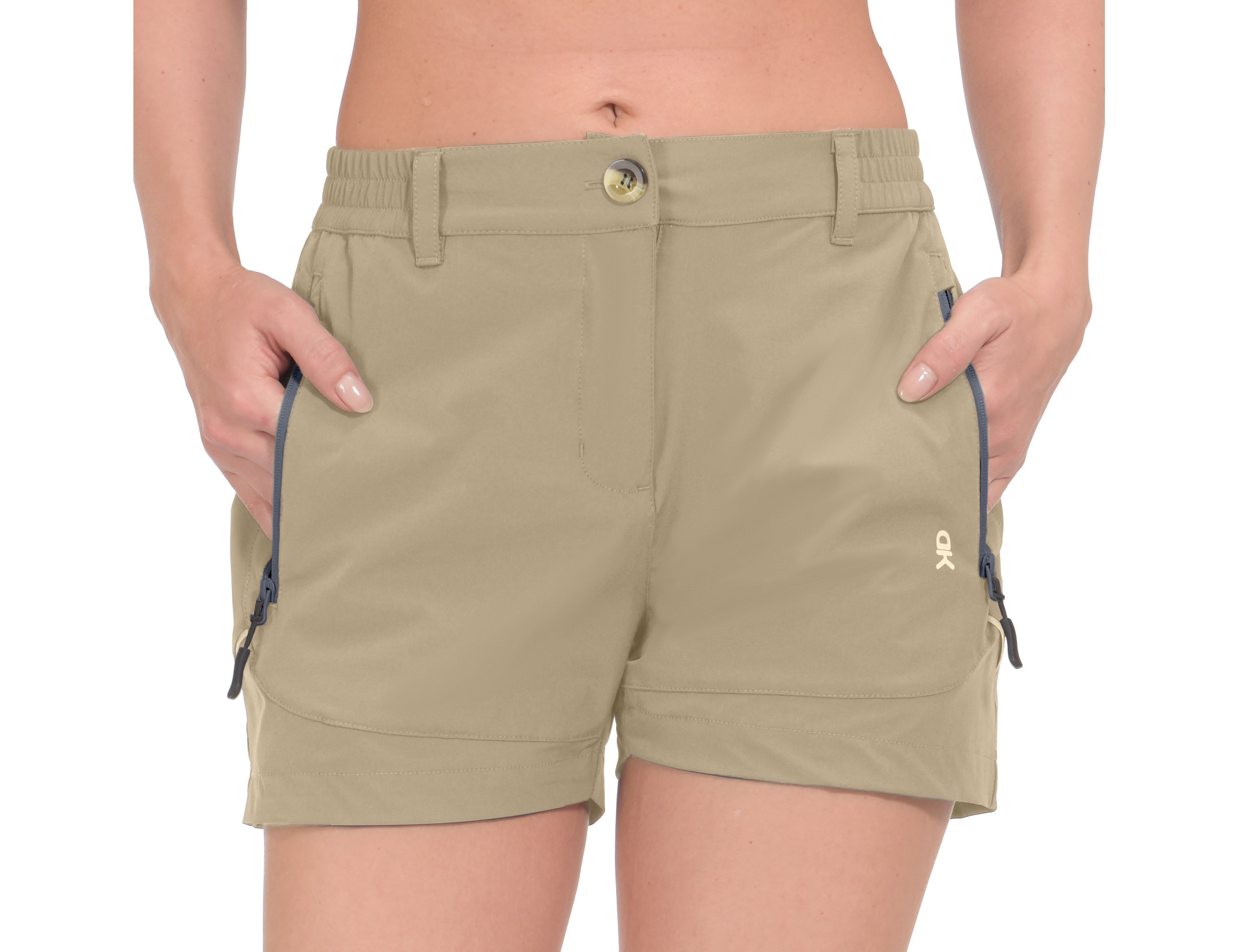 Womens khaki golf on sale shorts