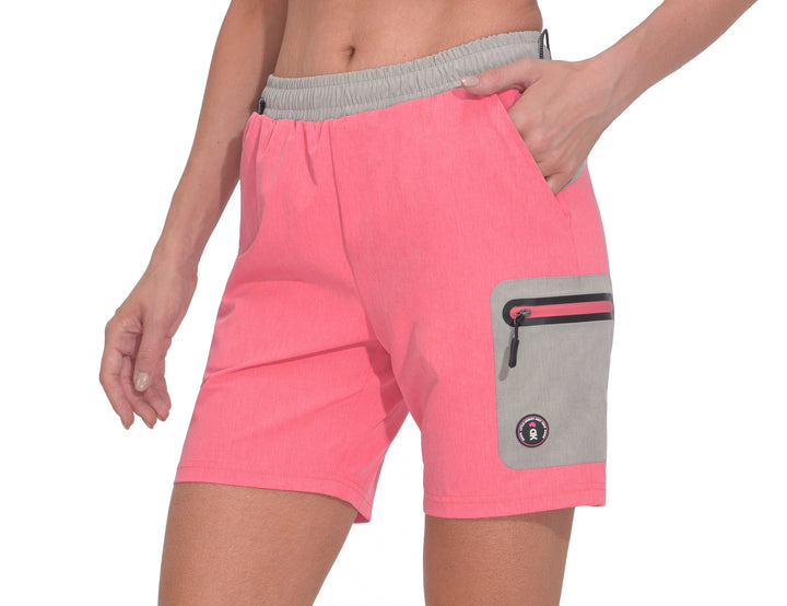 Women's 7 Inches Running Athletic Shorts with Liner YZF US-DK