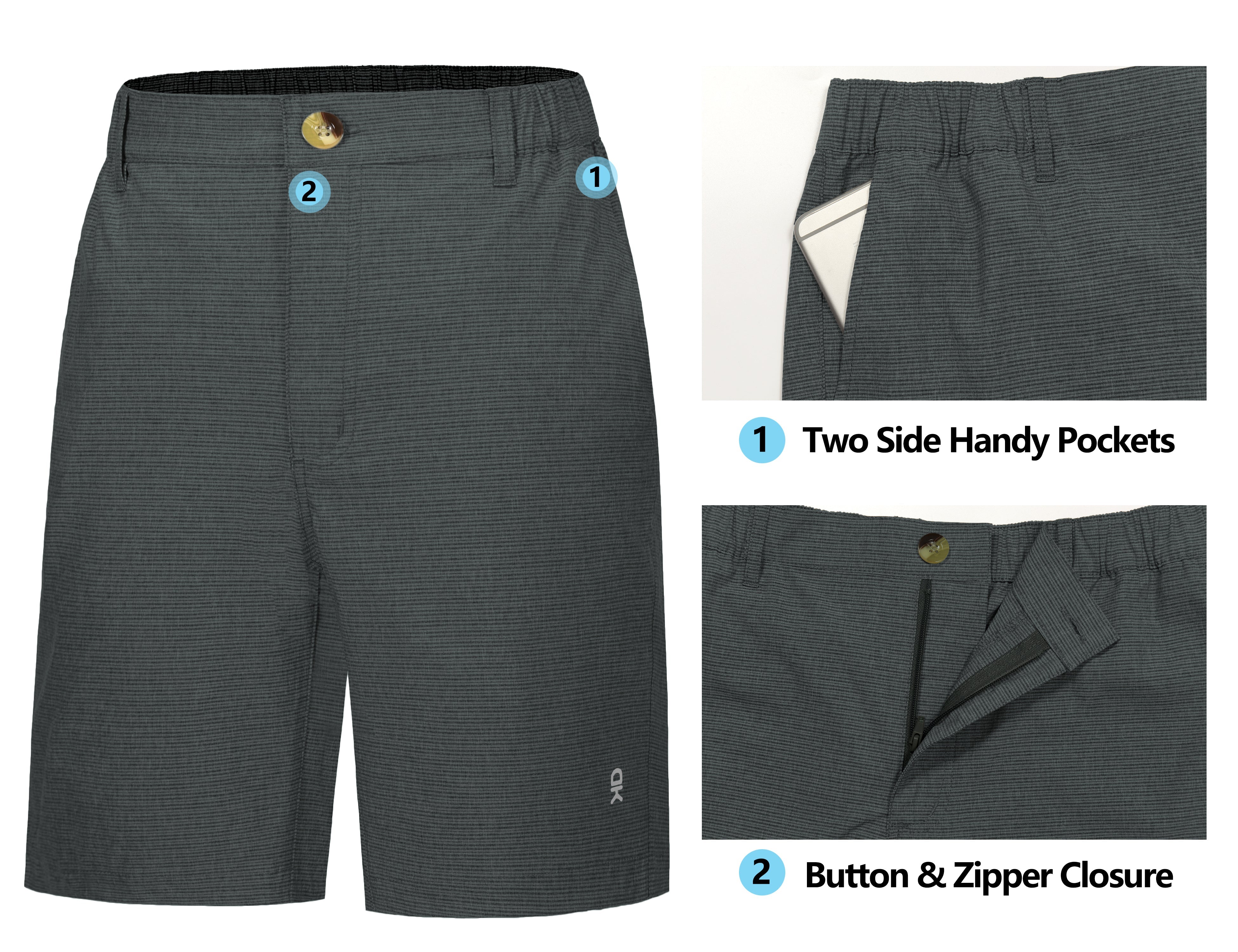 Women's 8 Inch Inseam Golf Travel Shorts – Little Donkey Andy