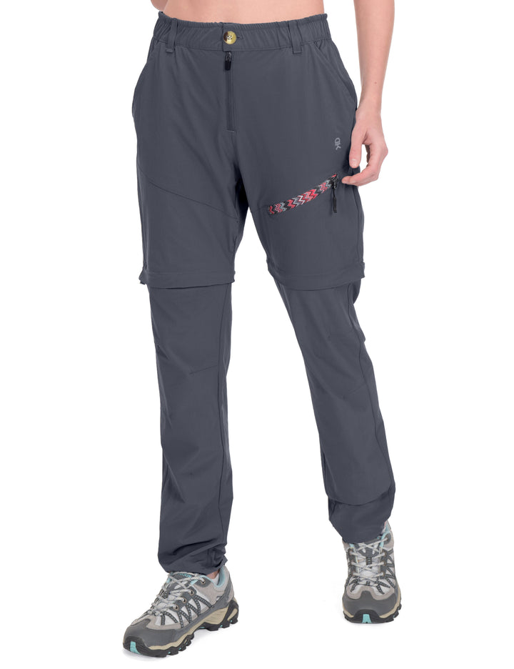 Women's Convertible Lightweight Zip-Off Hiking Pants YZF US-DK