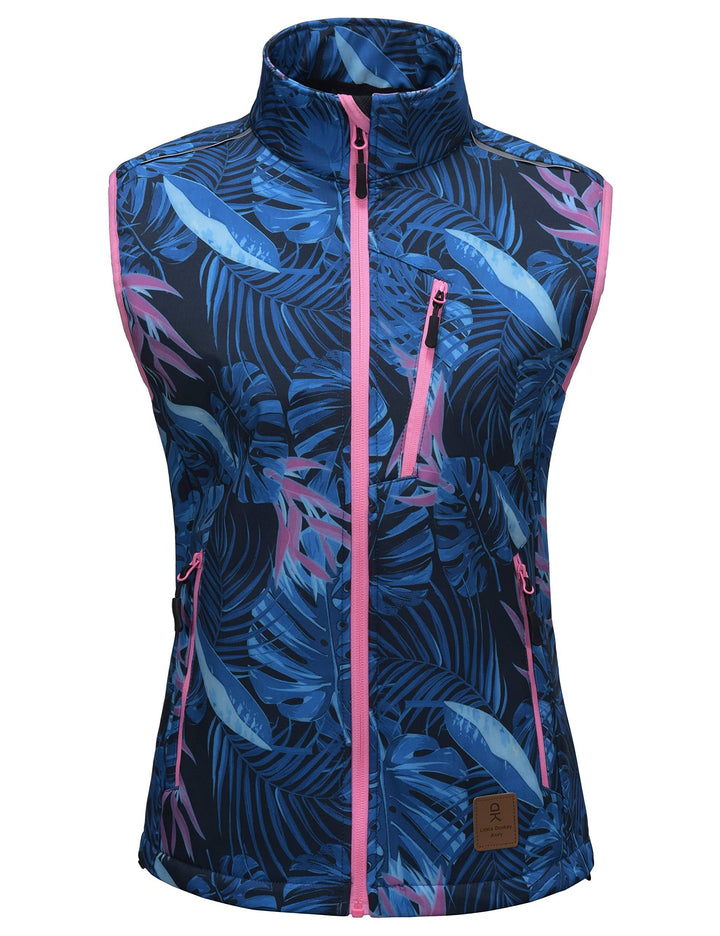 Women's Lightweight Fleece Lined Softshell Hiking 
 Golf Vest YZF US-DK