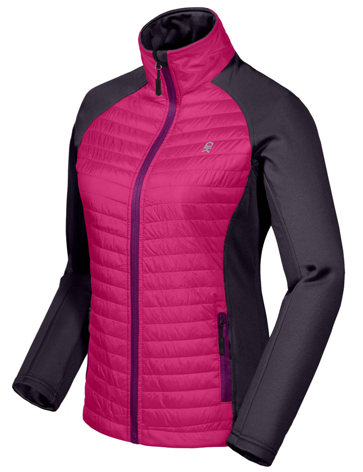 Women's Lightweight Insulated Hiking Jacket YZF US-DK