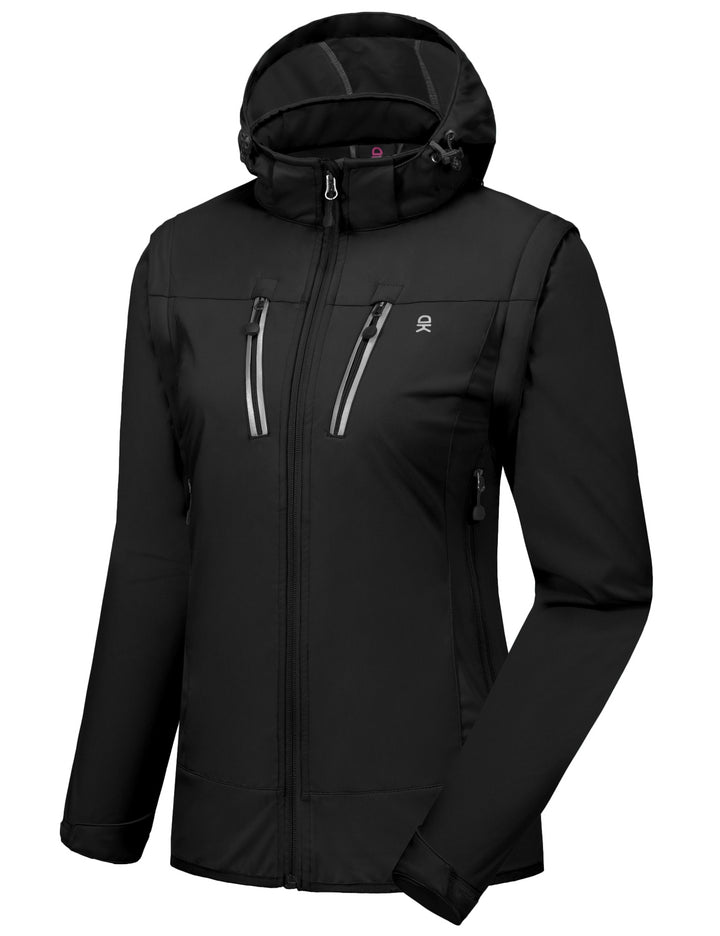 Giacca Softshell Donna Little Donkey Andy - Impermeabile, Foderata Pile, Cappuccio Rimovibile - Foto 5