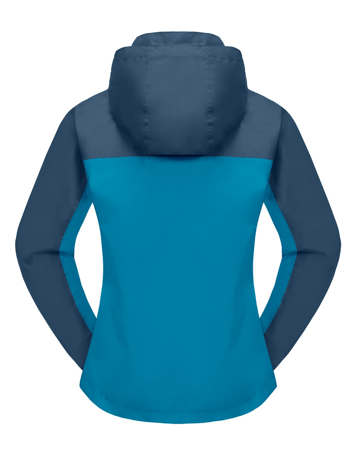 Women's Lightweight Waterproof Rain Shell Jacket YZF US-DK