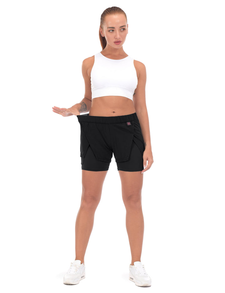 Women's Quick-Dry Breathable Running Yoga Shorts YZF US-DK