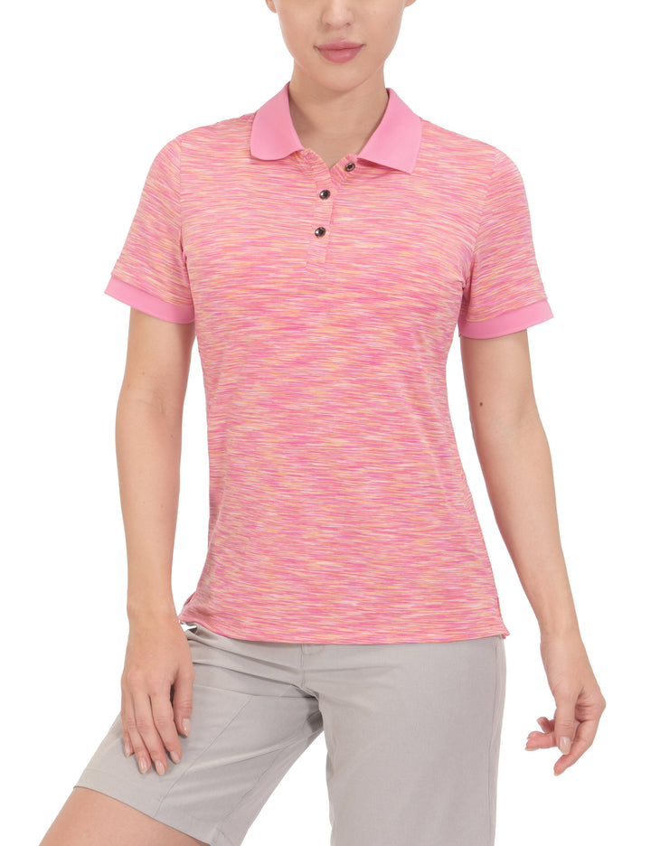Women's Quick Dry Stretch Short Sleeve Golf Polo Shirt YZF US-DS