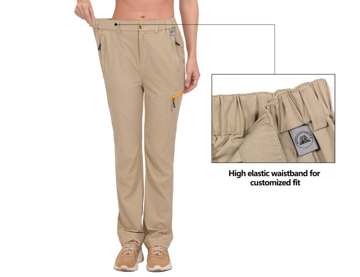 Women's Quick Dry Trekking Pants with Zipper Pockets MP US-MP