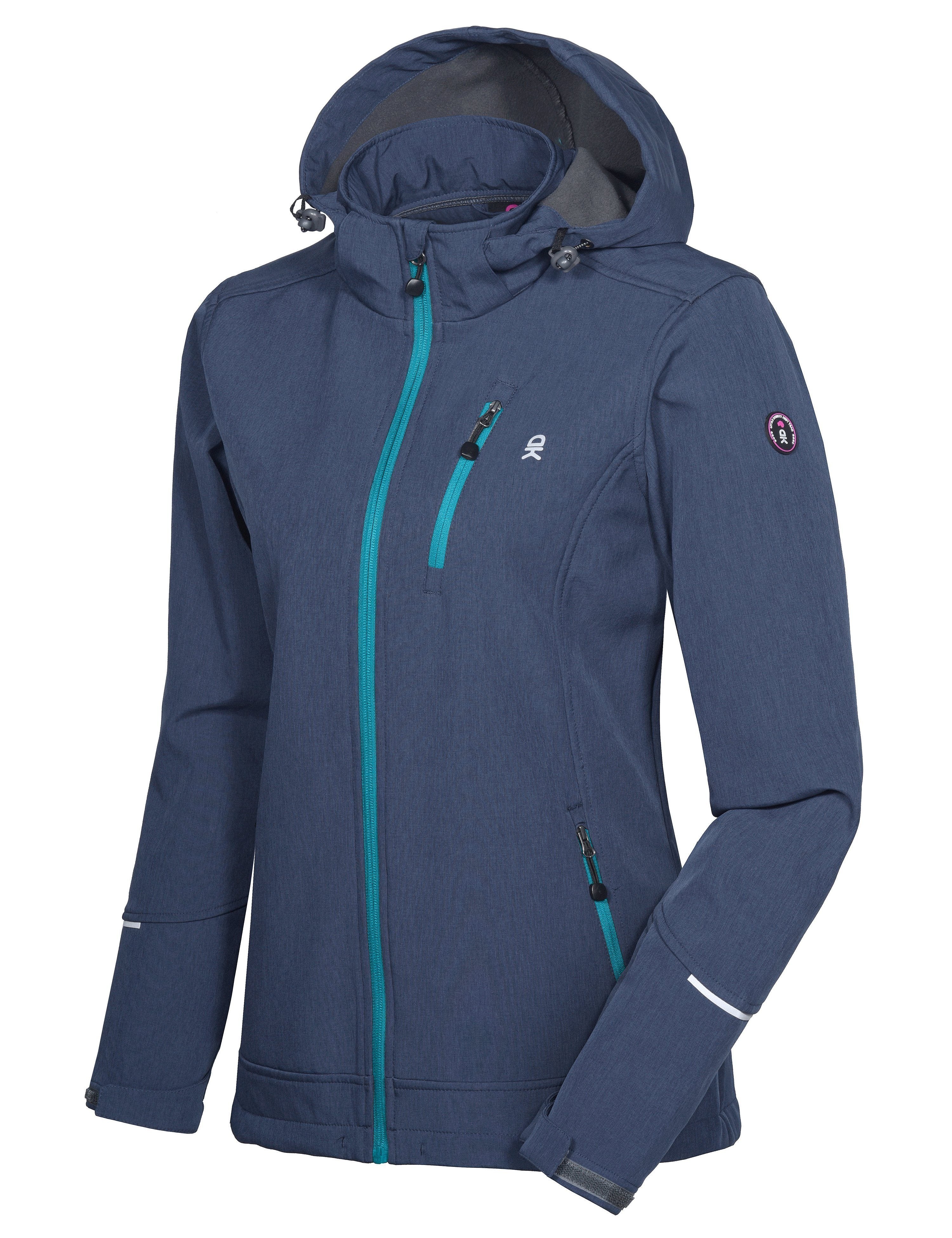 Women's Removable Hood Softshell Ski Jacket – Little Donkey Andy