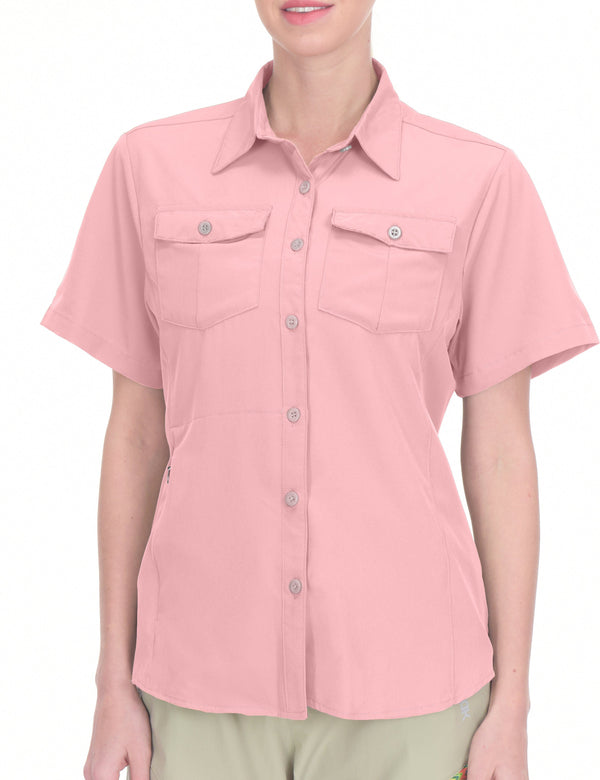 Women's Stretch Quick Dry UPF50+ Short Sleeve Shirt YZF US-DK