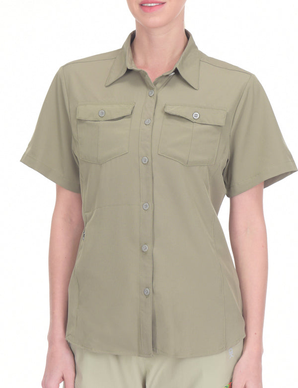 Women's Stretch Quick Dry UPF50+ Short Sleeve Shirt YZF US-DK