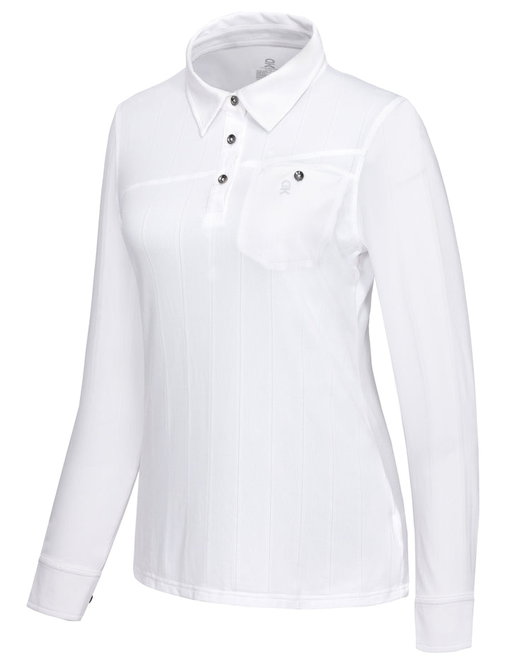 Women's Ultra-Elastic UPF50+ Golf Polo Shirts YZF US-DK