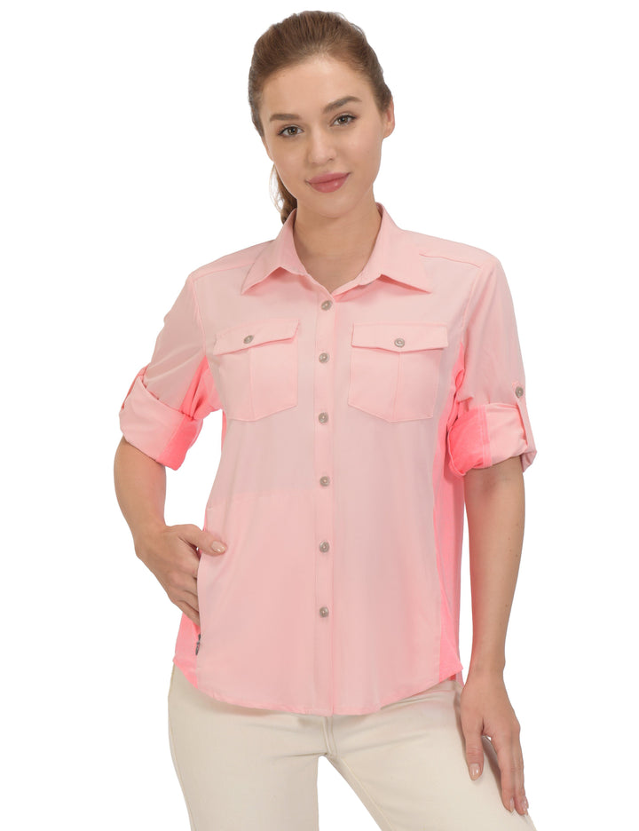 long sleeve hiking dress Little Donkey Andy Women's UPF 50+ Long Sleeve Hiking Shirt, Rose Red / XS long sleeve hiking dress Little Donkey Andy Women's UPF 50+ Long Sleeve Hiking Shirt, Rose Red / XS