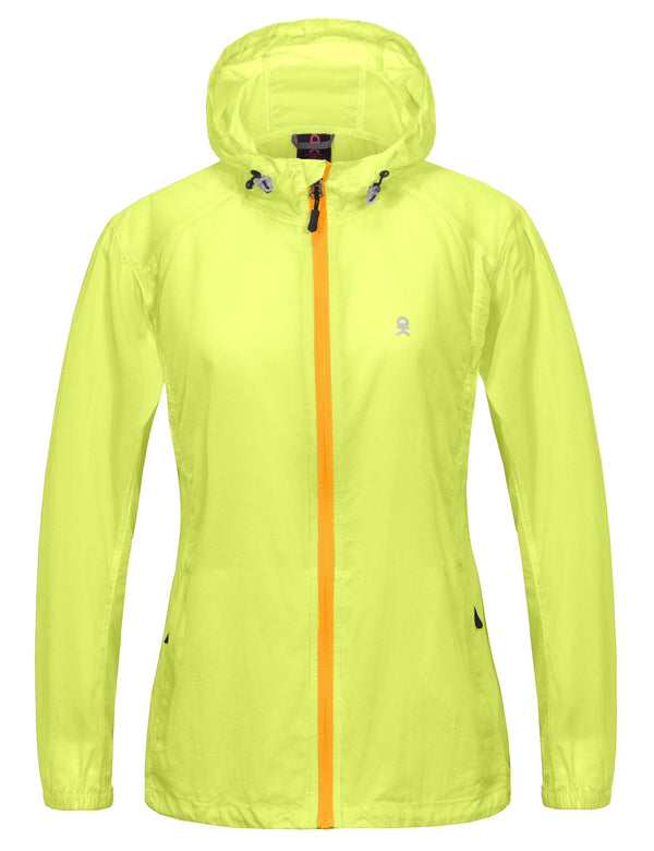 Women's UPF 50 Protection Lightweight Packable Running Jacket YZF US-DK