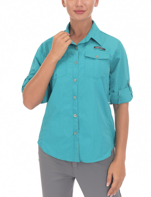 Women's UV Protection Long Sleeve Fishing Shirts YZF US-DK