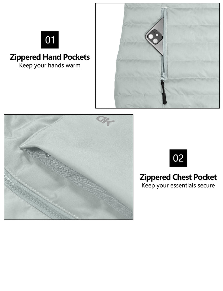 Women's Warm Waterproof Puffer Hooded Jacket YZF US-DK